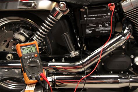 testing drop voltage motorcycle|motorcycle battery output check.